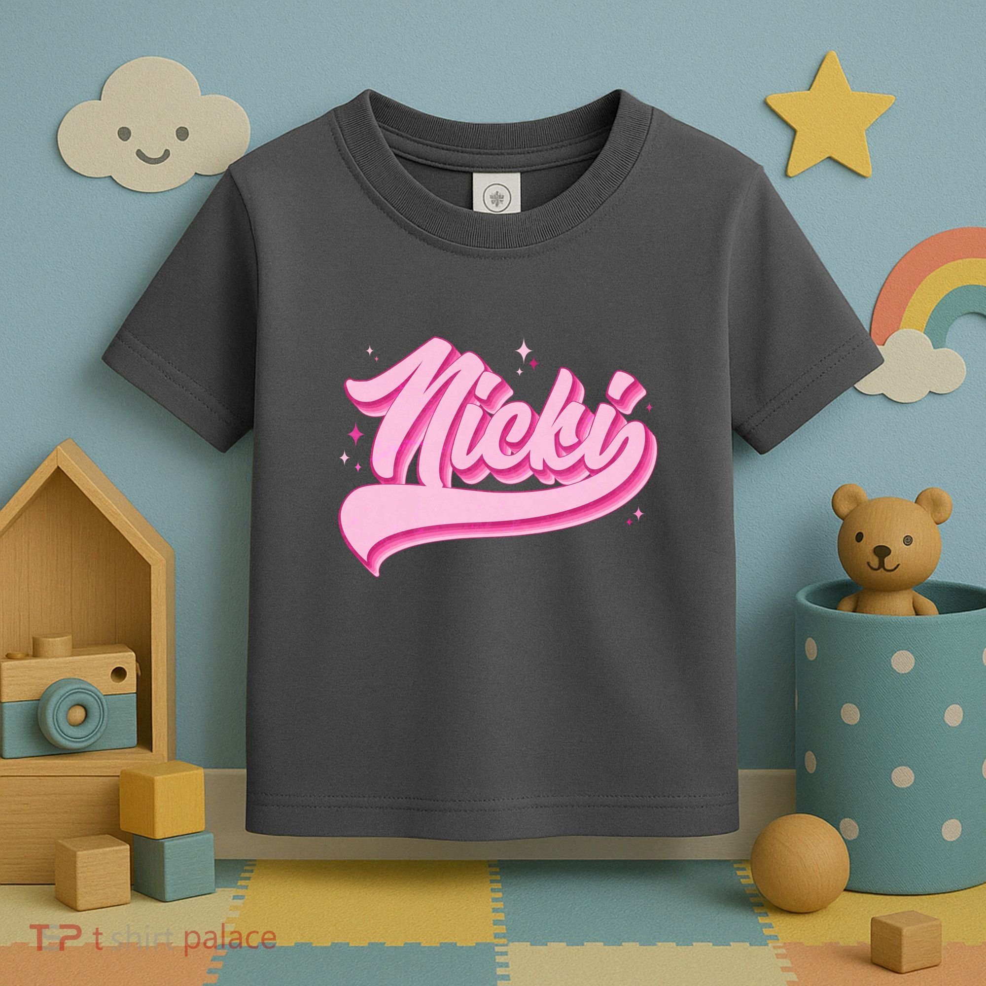 Retro Pink Nicki Toddler T-Shirt