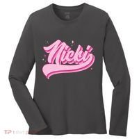 Retro Pink Nicki Women's Long Sleeve Shirt thumb 0