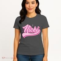 Retro Pink Nicki Women's T-Shirt thumb 4