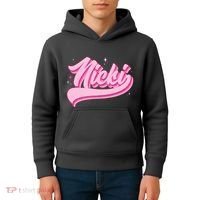 Retro Pink Nicki Kids Hoodie thumb 4