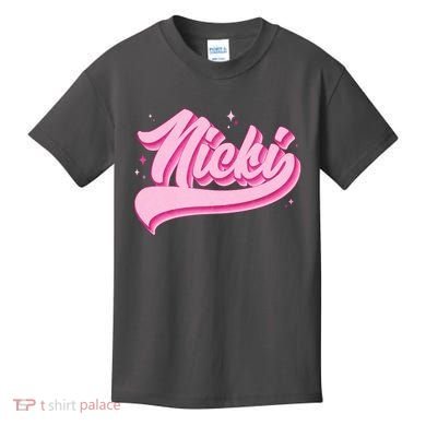 Retro Pink Nicki Kids T-Shirt