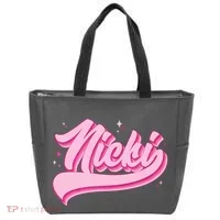 Retro Pink Nicki Tote Bag thumb 0