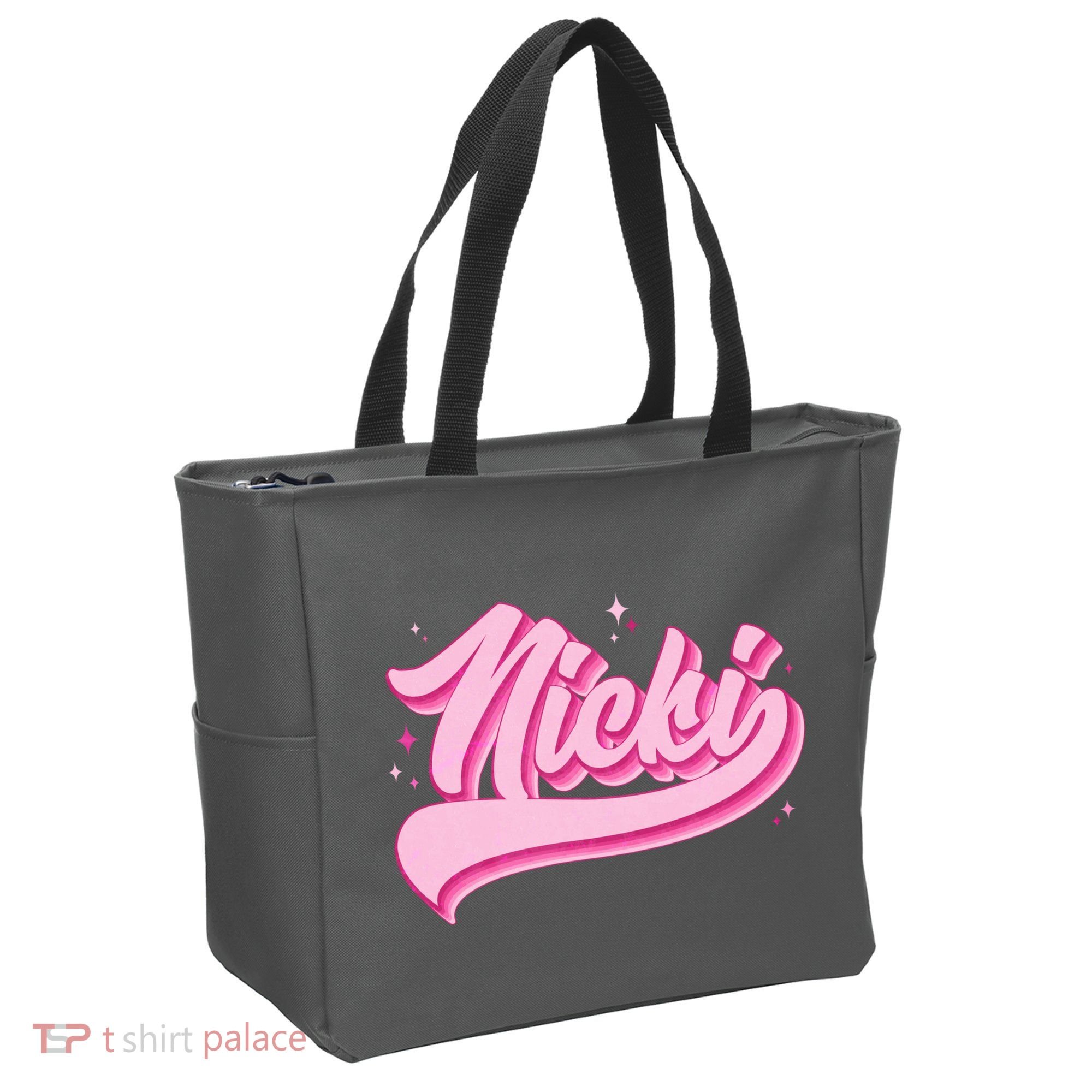 Retro Pink Nicki Tote Bag