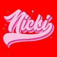 Retro Pink Nicki Santa Hat thumb 1