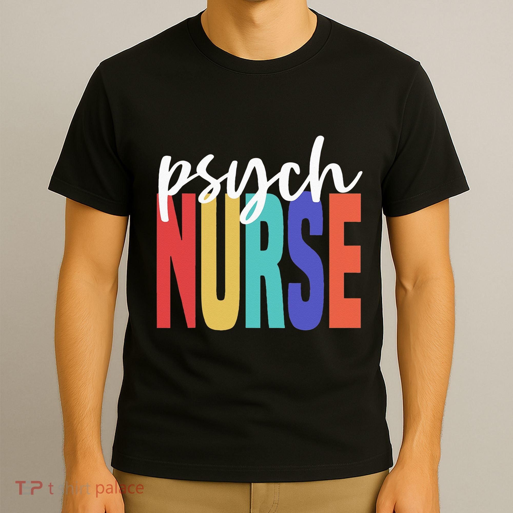 Retro Psych Nurse Psychiatric Nursing Psychology Health RN T-Shirt