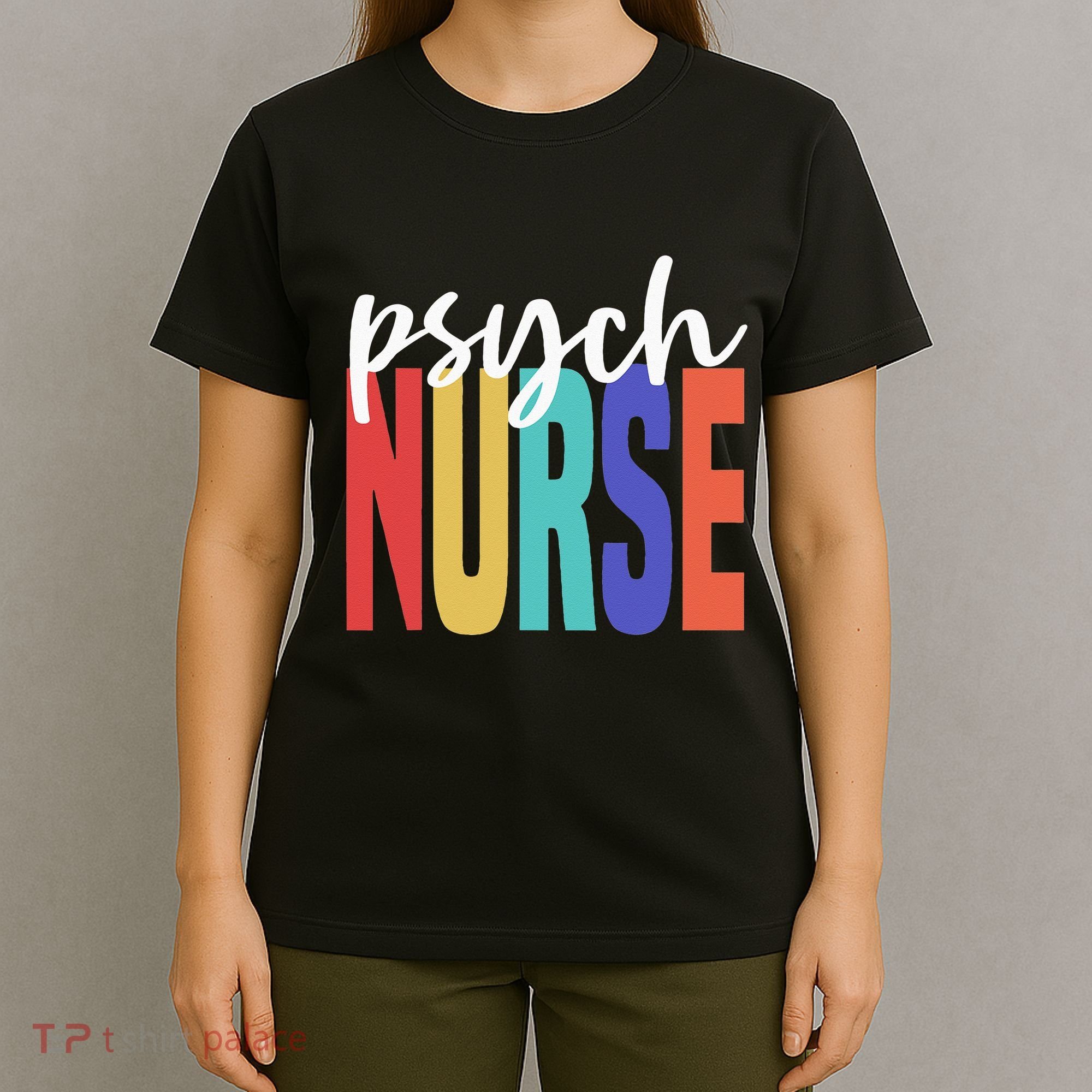 Retro Psych Nurse Psychiatric Nursing Psychology Health RN T-Shirt