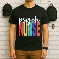 Retro Psych Nurse Psychiatric Nursing Psychology Health RN T-Shirt thumb 6