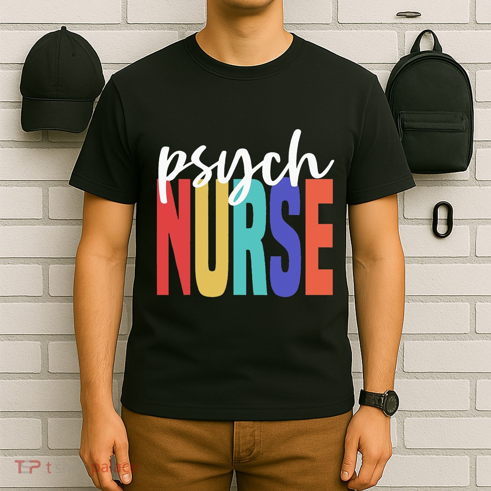 Retro Psych Nurse Psychiatric Nursing Psychology Health RN T-Shirt