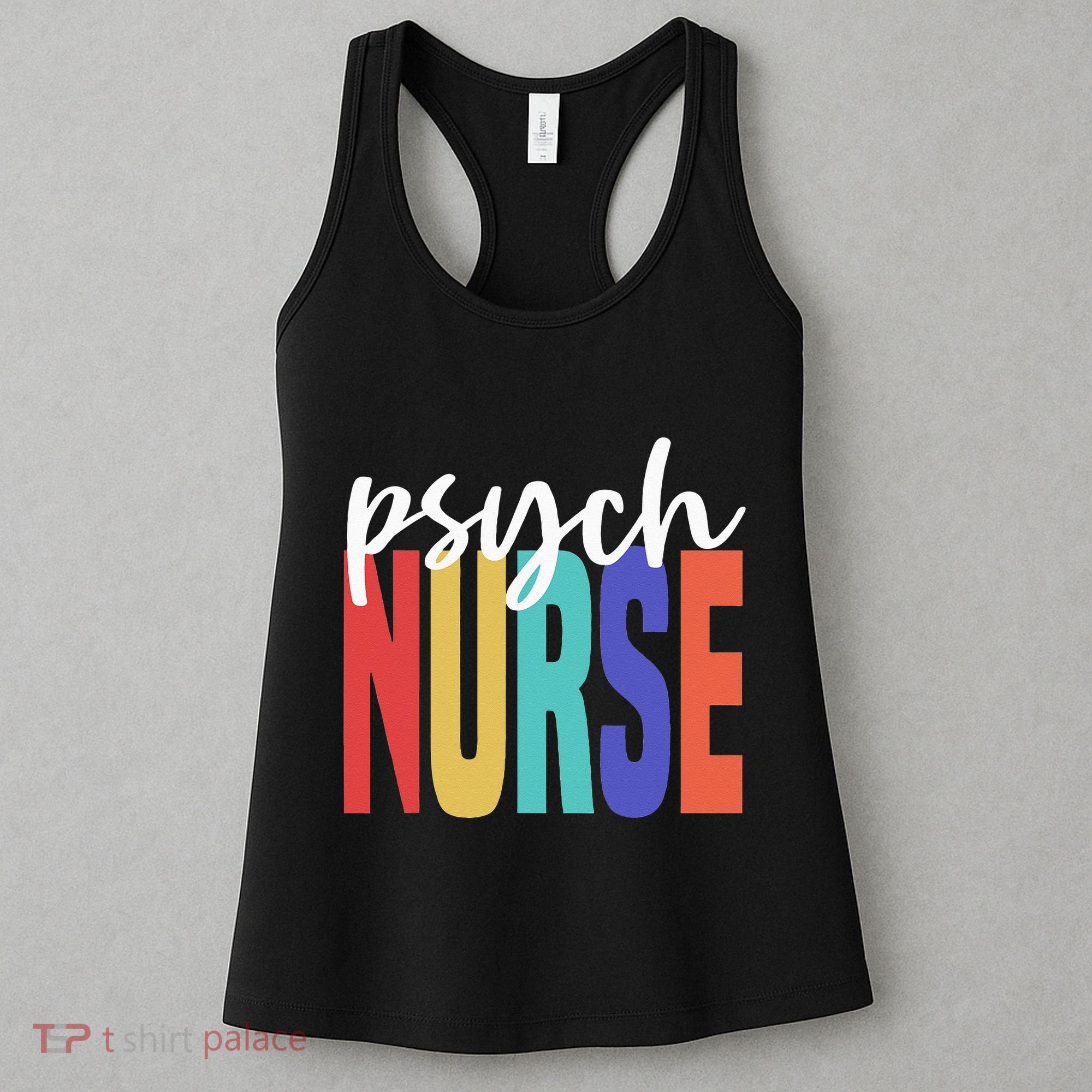 Retro Psych Nurse Psychiatric Nursing Psychology Health RN Women's Tank Top