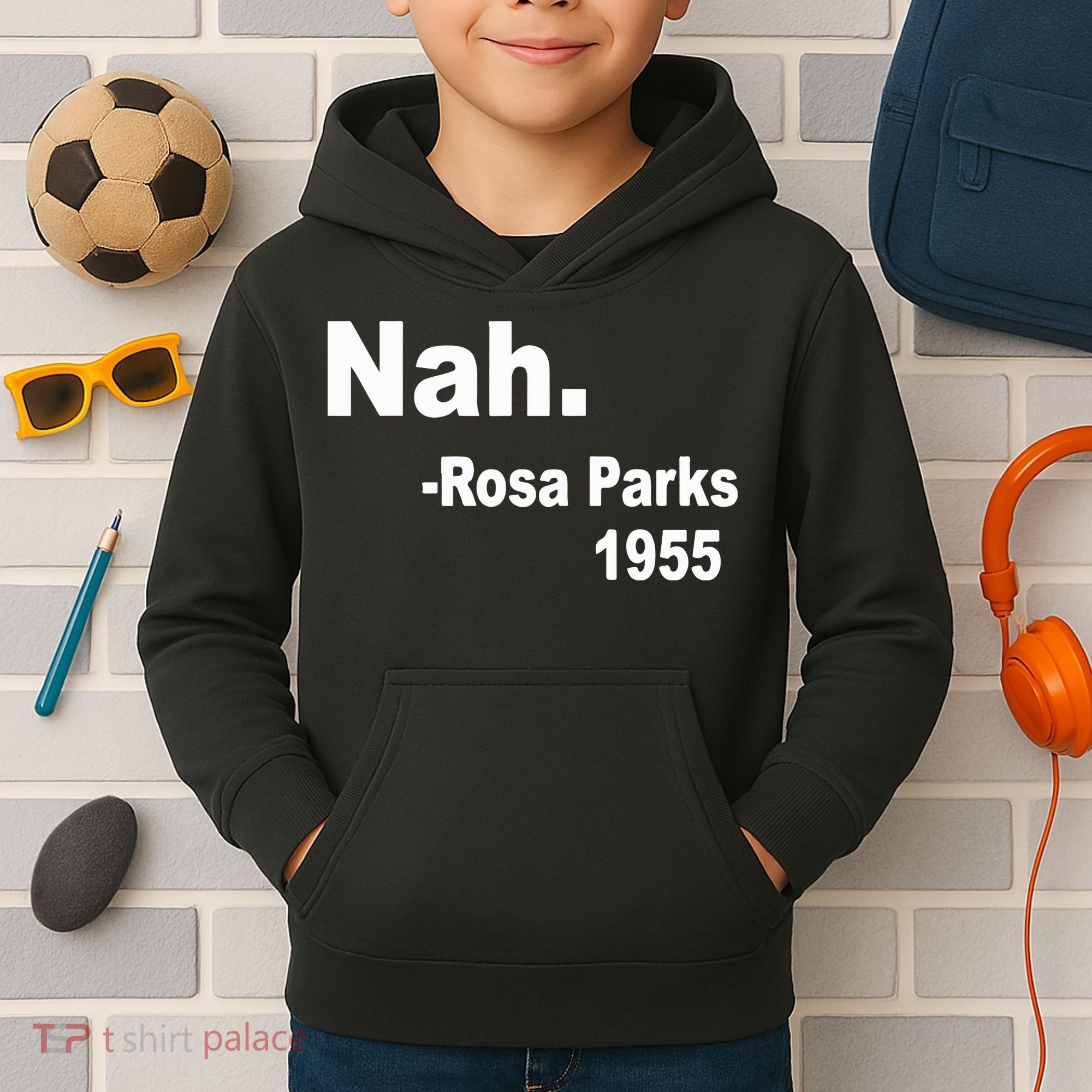 Rosa Parks Nah 1955 Kids Hoodie