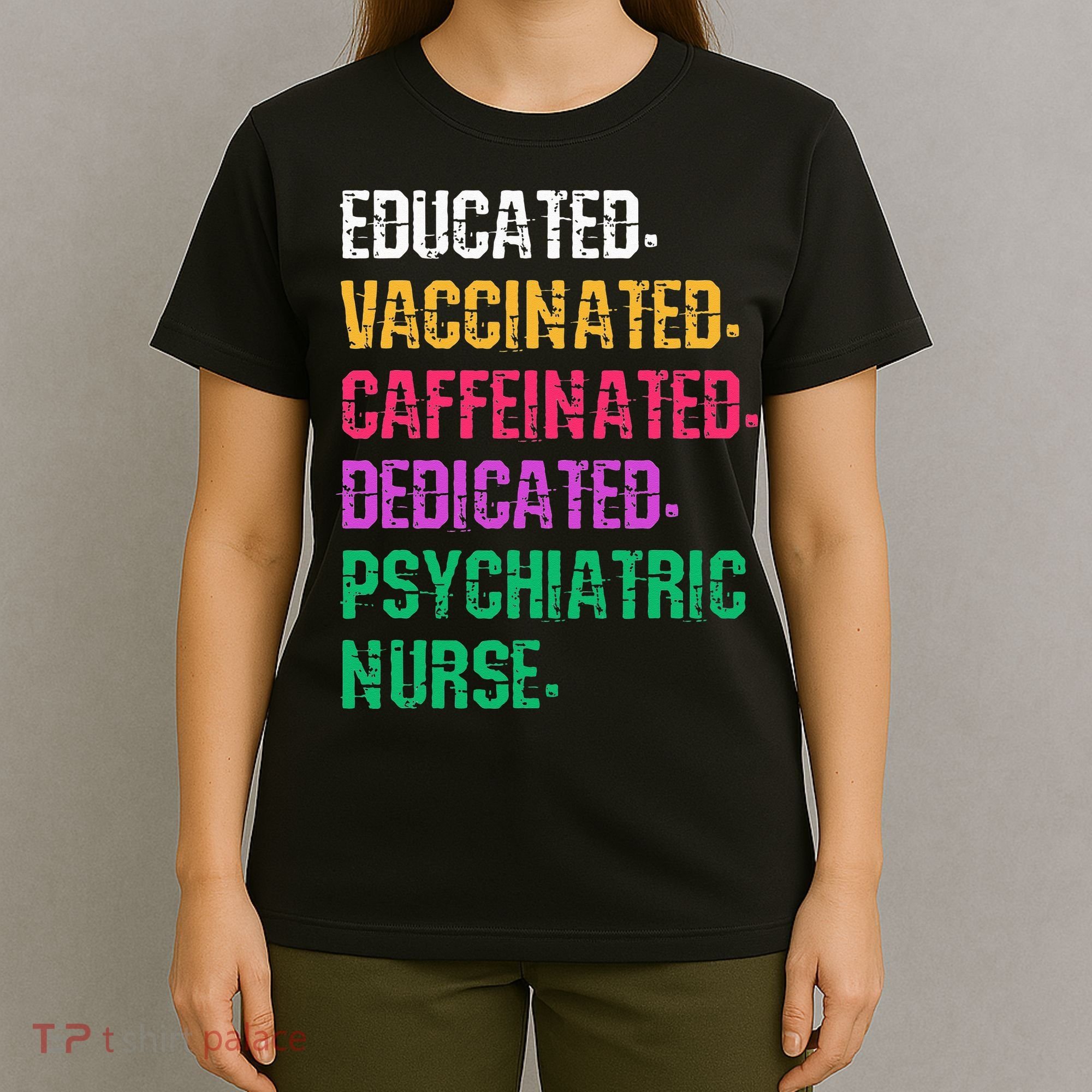 Retro Psych Nurse Psychiatric Nursing Mental Health Nurses T-Shirt