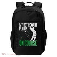 Retirement Plan On Course Golf Funny Retired Golfer Dad Gift Backpack thumb 0