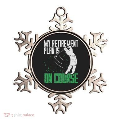 Retirement Plan On Course Golf Funny Retired Golfer Dad Gift Ornament