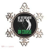 Retirement Plan On Course Golf Funny Retired Golfer Dad Gift Ornament thumb 0
