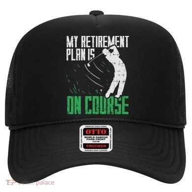 Retirement Plan On Course Golf Funny Retired Golfer Dad Gift Hat