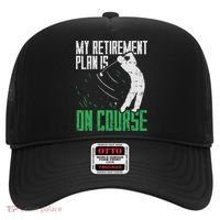 Retirement Plan On Course Golf Funny Retired Golfer Dad Gift Hat thumb 0