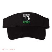 Retirement Plan On Course Golf Funny Retired Golfer Dad Gift Visor thumb 0