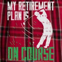 Retirement Plan On Course Golf Funny Retired Golfer Dad Gift Men's Flannel Plaid Pajama Pants thumb 2