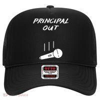 Retired Principal Out Retirement Mic Drop End Of Year Funny Hat thumb 0