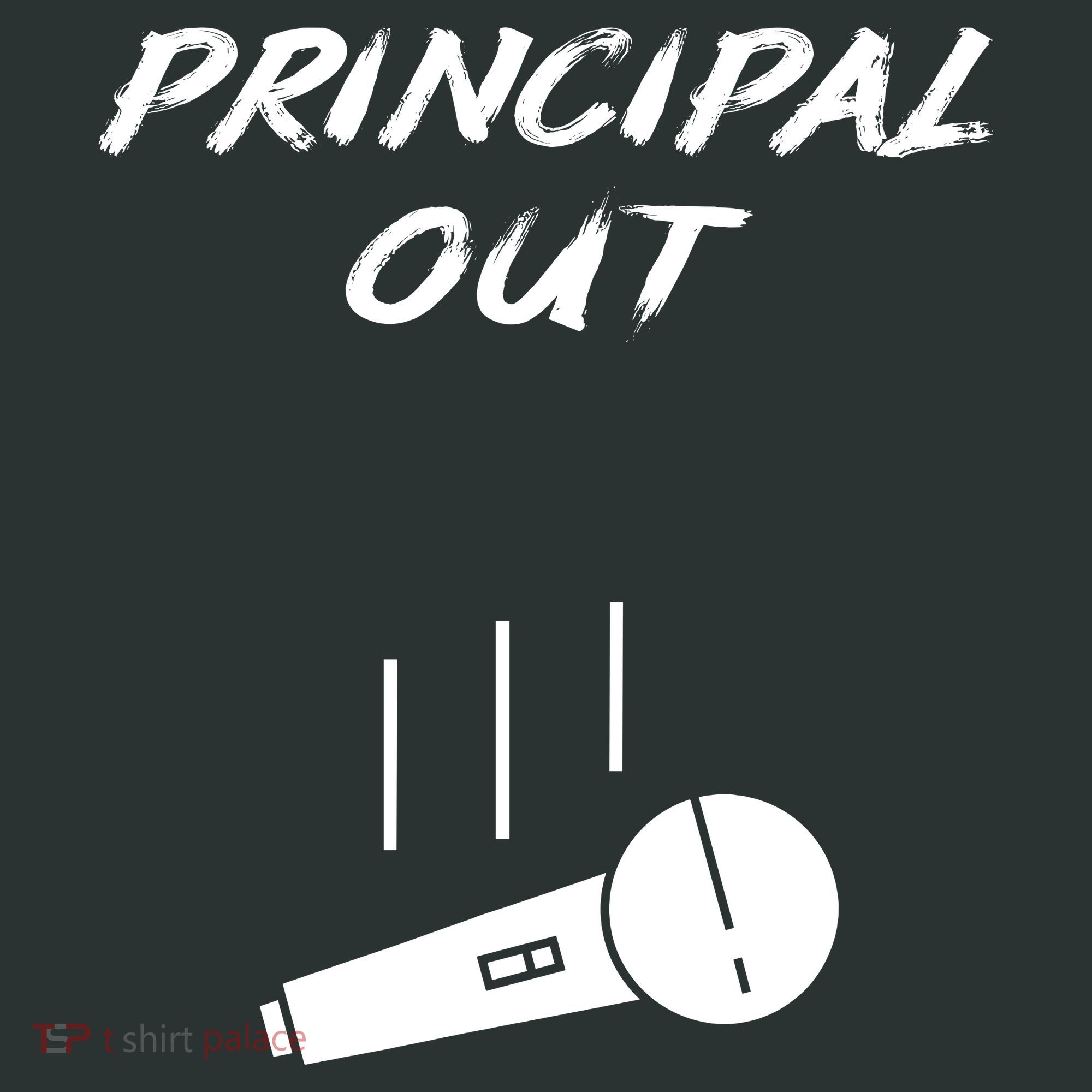 Retired Principal Out Retirement Mic Drop End Of Year Funny Long Sleeve Shirt