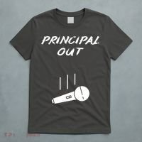Retired Principal Out Retirement Mic Drop End Of Year Funny T-Shirt thumb 5