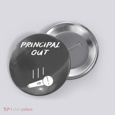 Retired Principal Out Retirement Mic Drop End Of Year Funny Button