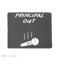 Retired Principal Out Retirement Mic Drop End Of Year Funny Mousepad thumb 0