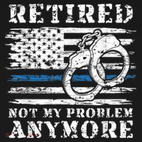 Retired Police Officer Retirement Funny Police T-Shirt thumb 7
