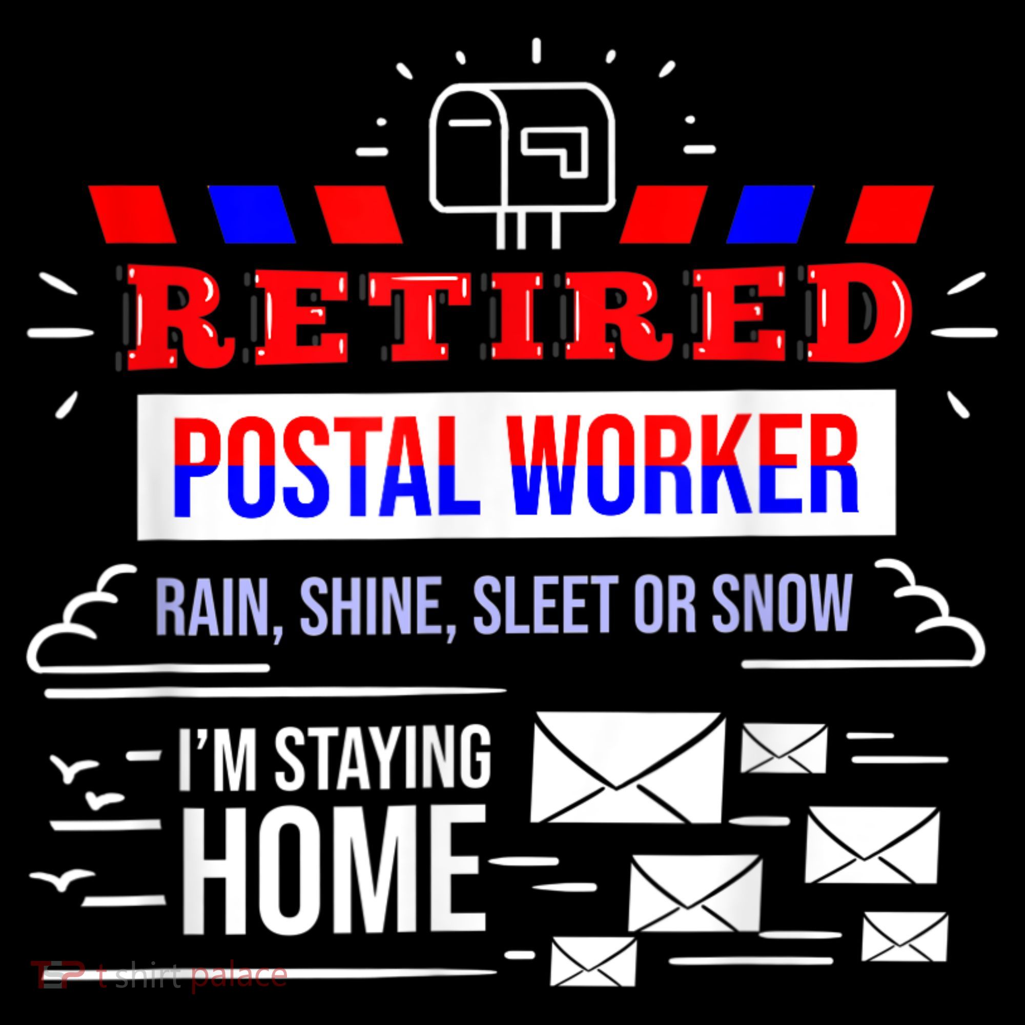 Retired Post Office Postal Worker Retirement Postman Doggie Tank