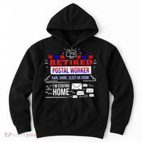 Retired Post Office Postal Worker Retirement Postman Hoodie thumb 0