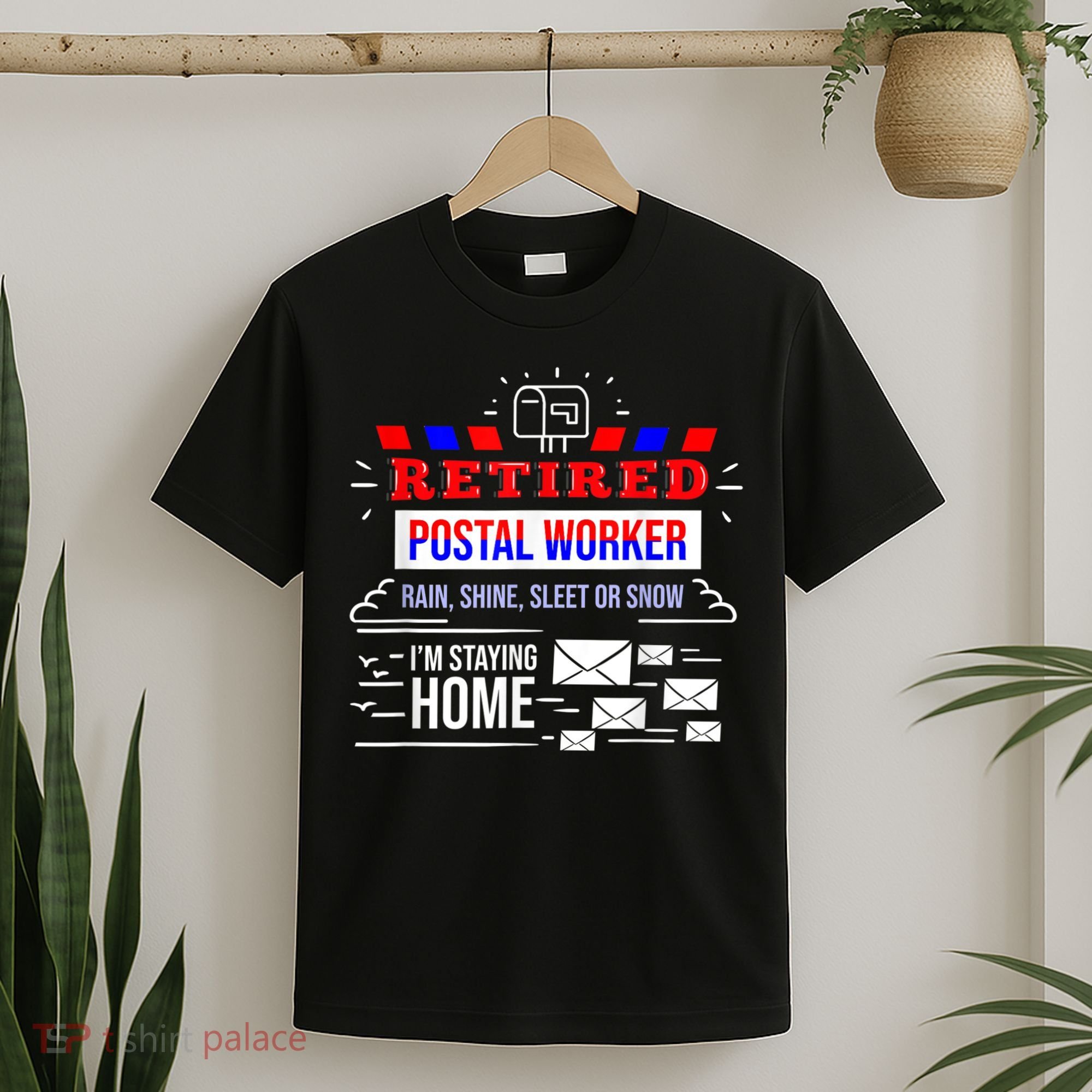 Retired Post Office Postal Worker Retirement Postman T-Shirt