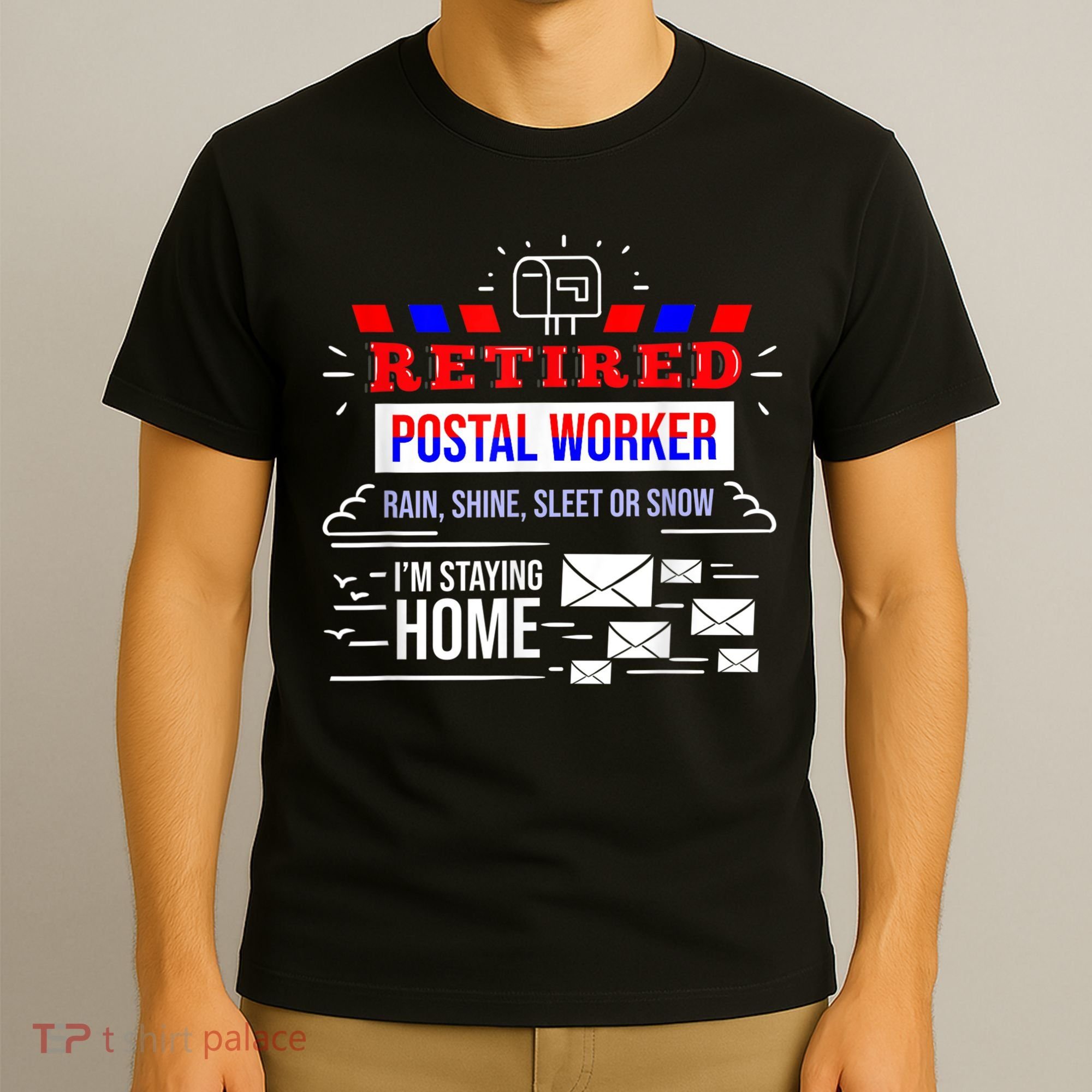 Retired Post Office Postal Worker Retirement Postman T-Shirt
