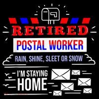 Retired Post Office Postal Worker Retirement Postman Backpack thumb 2