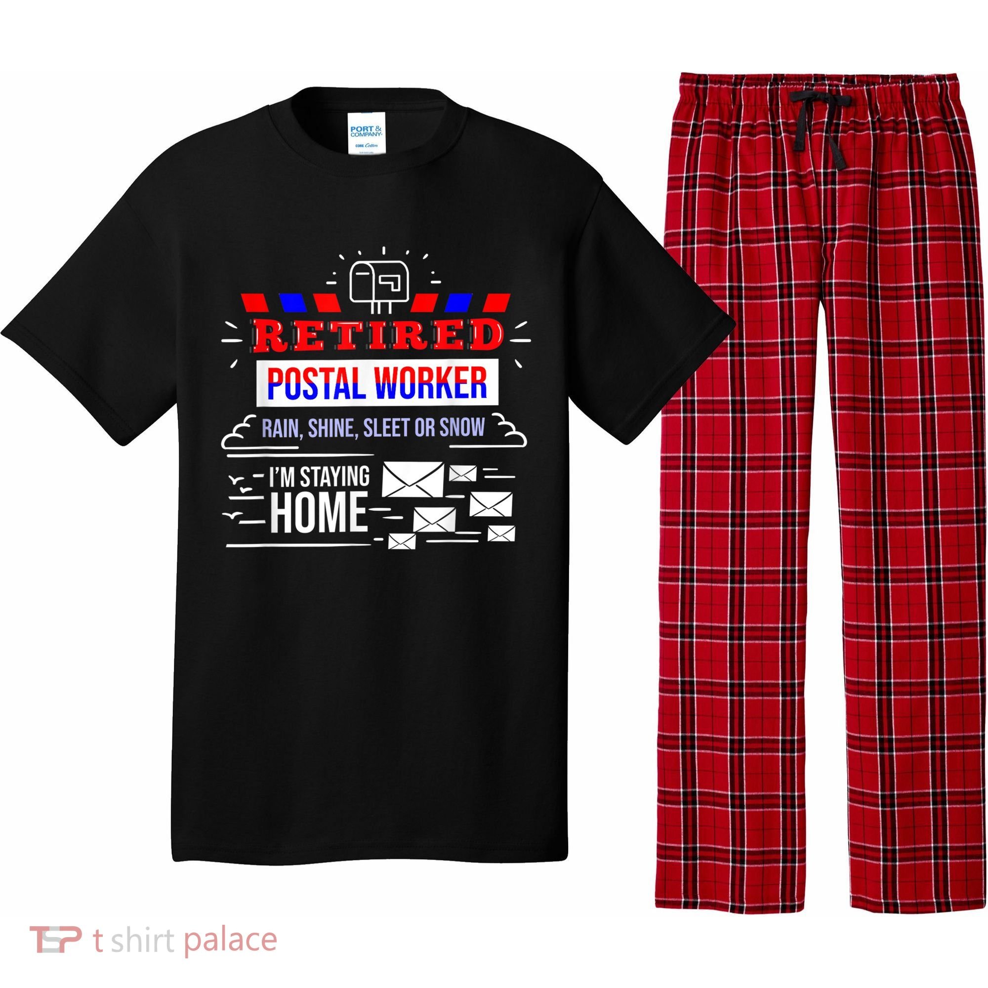 Retired Post Office Postal Worker Retirement Postman Pajama Set