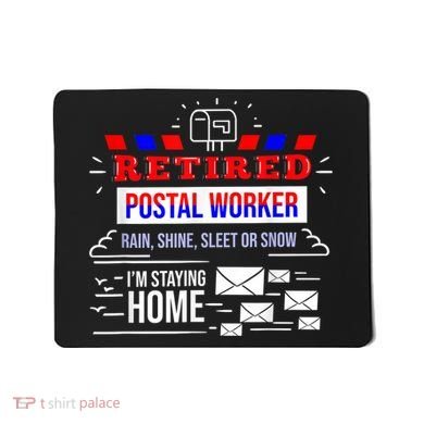 Retired Post Office Postal Worker Retirement Postman Mousepad