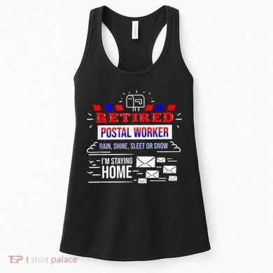 Retired Post Office Postal Worker Retirement Postman Women's Tank Top