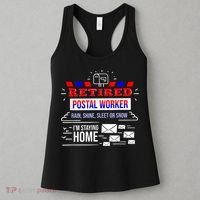 Retired Post Office Postal Worker Retirement Postman Women's Tank Top thumb 3