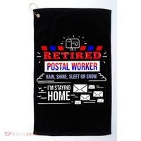Retired Post Office Postal Worker Retirement Postman Golf Towel thumb 0