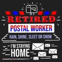 Retired Post Office Postal Worker Retirement Postman Golf Towel thumb 3