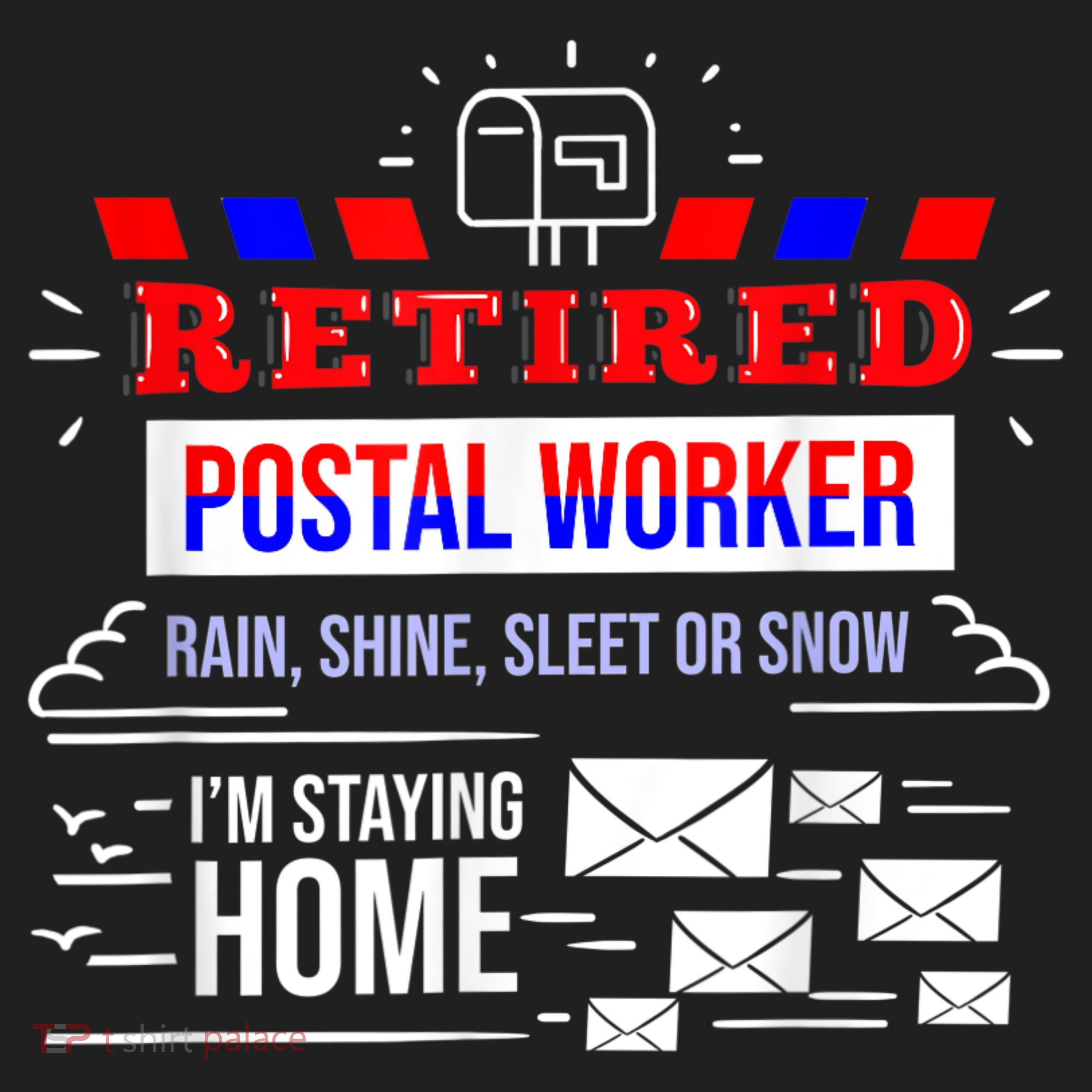 Retired Post Office Postal Worker Retirement Postman Golf Towel