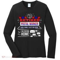 Retired Post Office Postal Worker Retirement Postman Women's Long Sleeve Shirt thumb 0