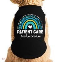 Rainbow Pct Patient Care Technician Healthcare Assistants Gift Doggie Tank thumb 0