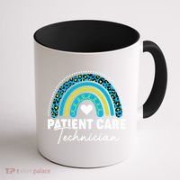 Rainbow Pct Patient Care Technician Healthcare Assistants Gift Coffee Mug thumb 1