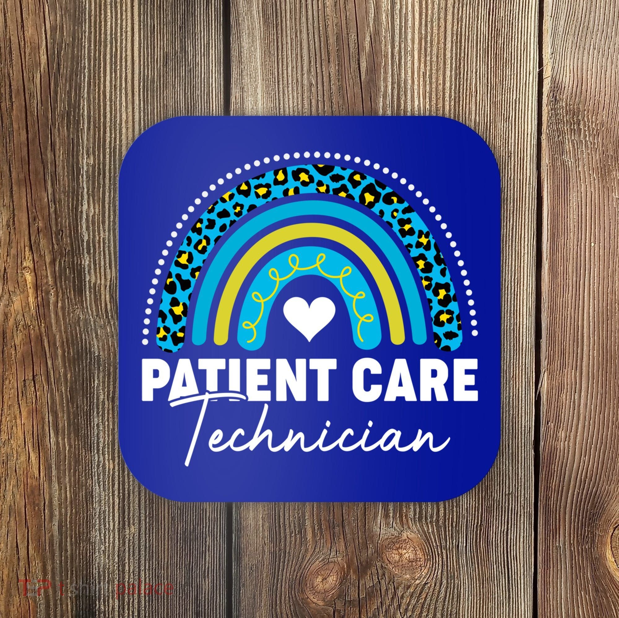 Rainbow Pct Patient Care Technician Healthcare Assistants Gift Coaster