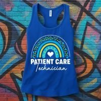Rainbow Pct Patient Care Technician Healthcare Assistants Gift Women's Tank Top thumb 3