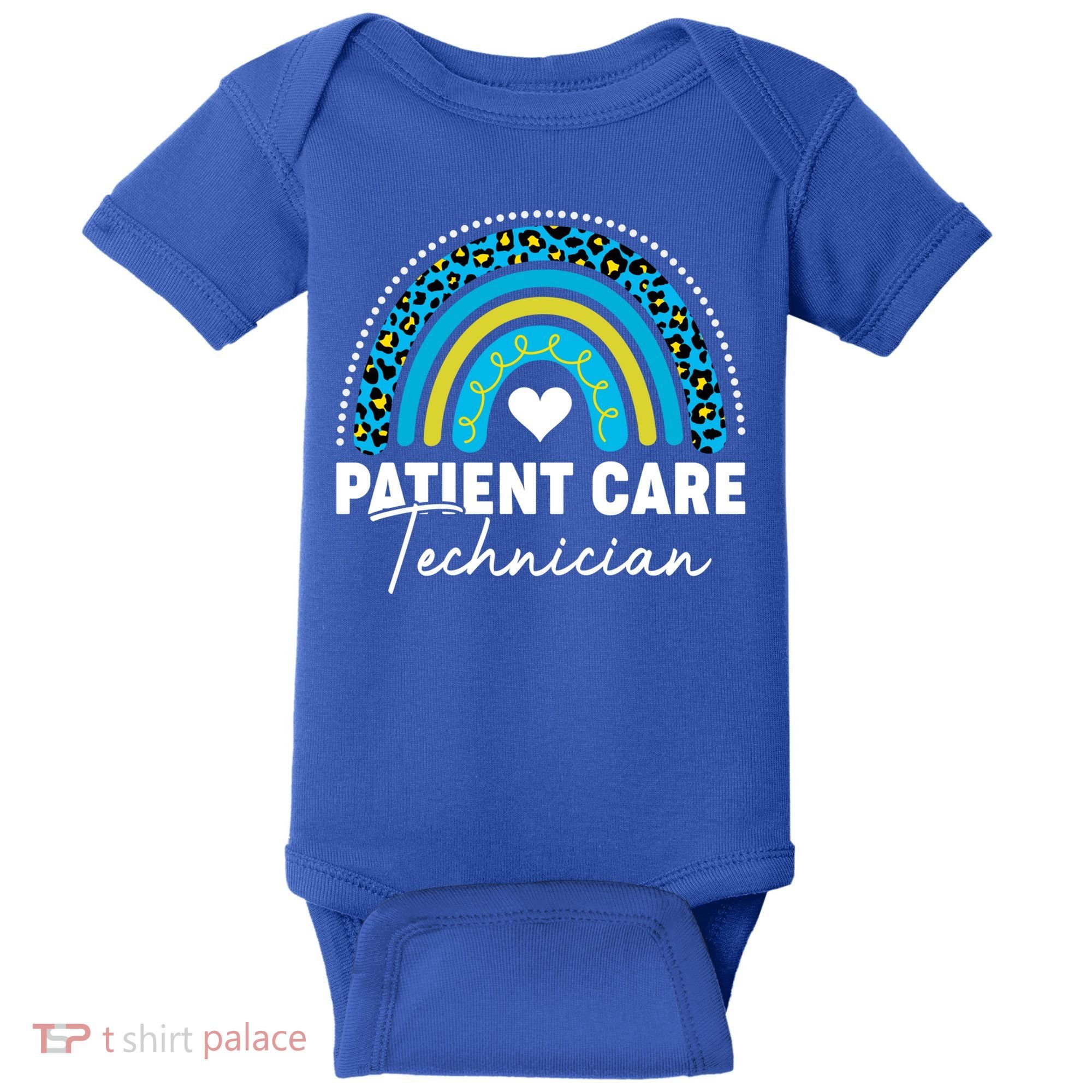 Rainbow Pct Patient Care Technician Healthcare Assistants Gift Baby Bodysuit