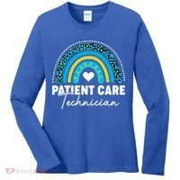 Rainbow Pct Patient Care Technician Healthcare Assistants Gift Women's Long Sleeve Shirt thumb 0