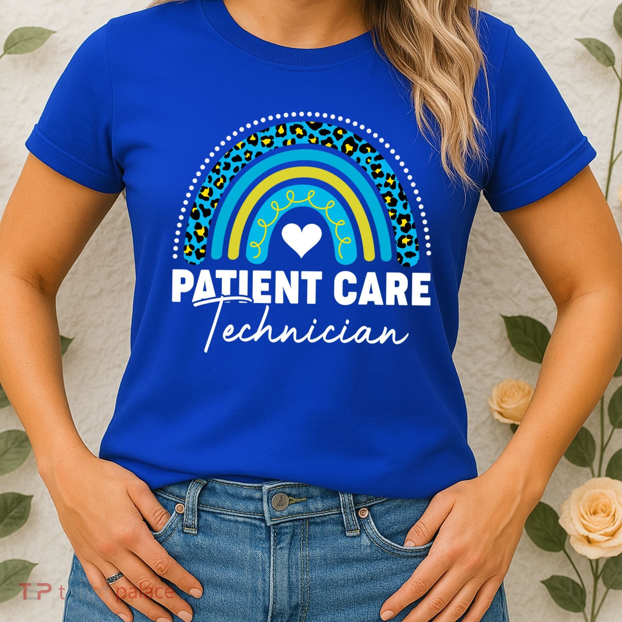 Rainbow Pct Patient Care Technician Healthcare Assistants Gift Women's T-Shirt