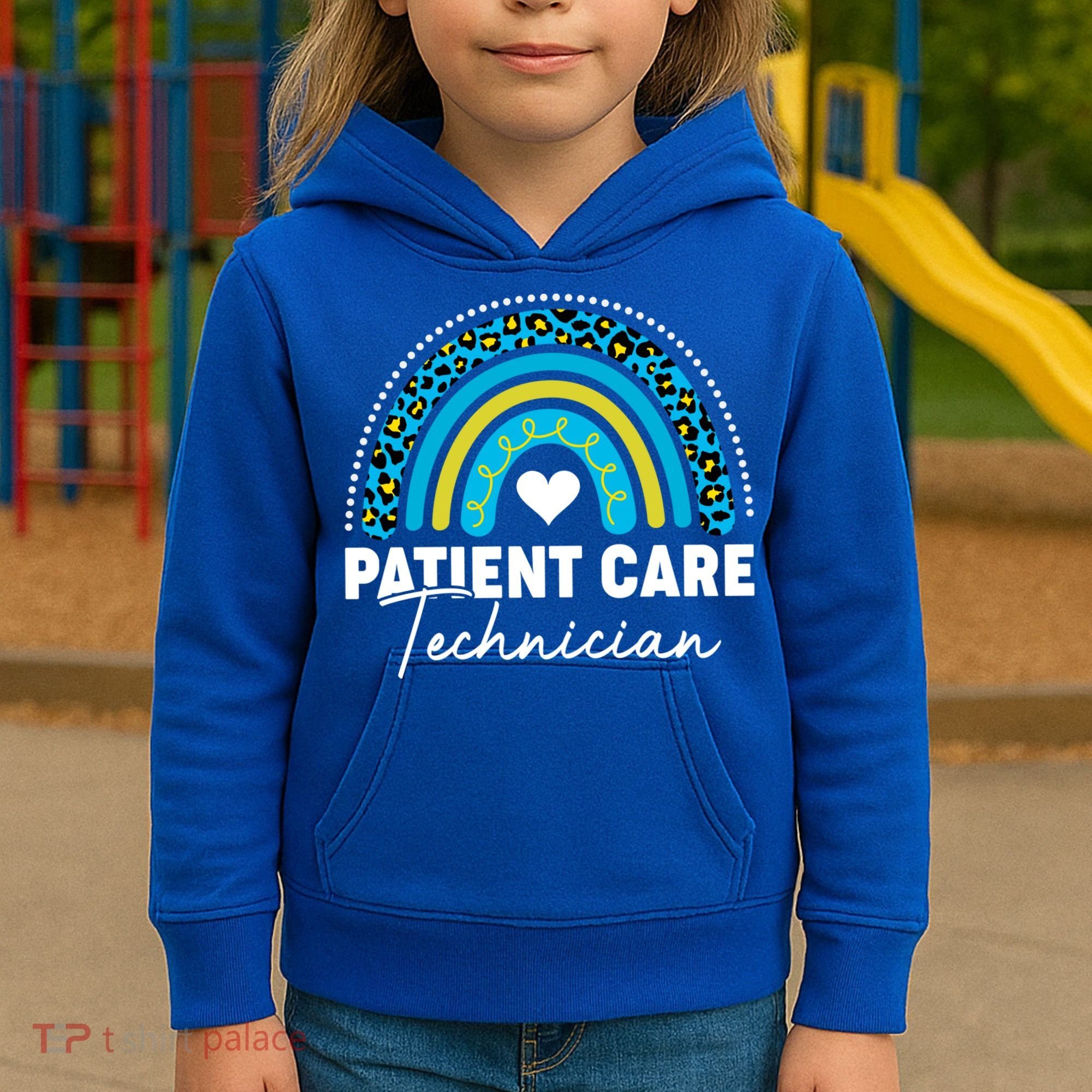 Rainbow Pct Patient Care Technician Healthcare Assistants Gift Kids Hoodie