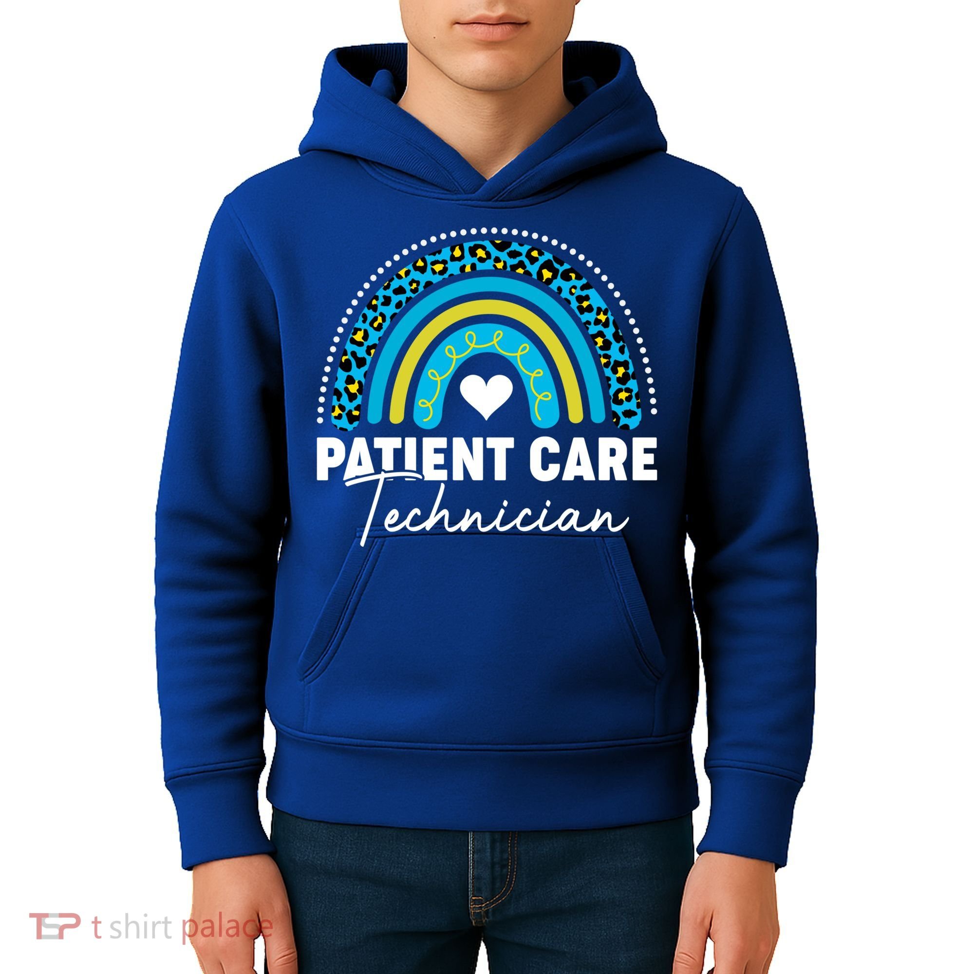 Rainbow Pct Patient Care Technician Healthcare Assistants Gift Kids Hoodie